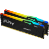 Купить оперативную память Kingston 64GB 6000MT/s DDR5 CL36 DIMM (2 шт) FURY Beast RGB для максимальной производительности компьютера