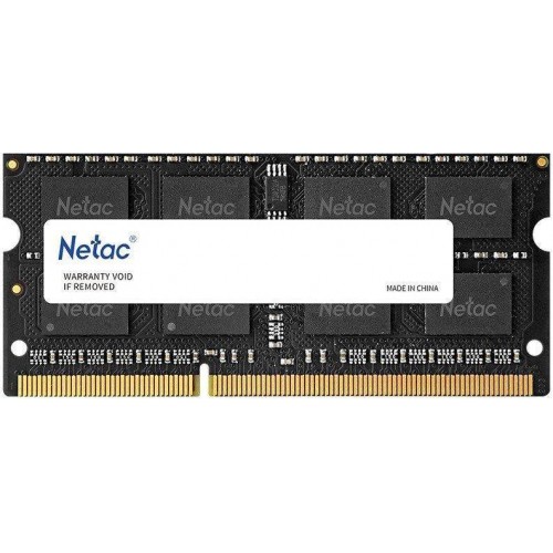 Оперативная память DDR3L 8GB 1600MHz Netac NTBSD3N16SP-08 для ноутбуков – CL11, SO-DIMM, 204-pin