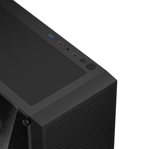 Корпус без блока питания/ Case PCCooler C3B310 BK, Mini-Tower, TG, Mesh, no fans, 2xUSB-A 2.0 + 1xUSB-A 3.0, mATX, mITX Black