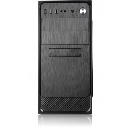 Корпус с блоком питания 450Вт./ Case Forza mATX, 450W, 2xUSB3.0, Black, w/o FAN, 12 cm fan PSU, power cord Foxline