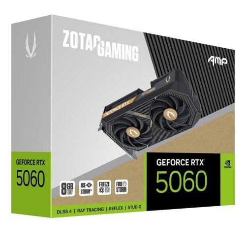 Купить видеокарту Zotac RTX 5060 AMP 8Gb GDDR7 — высокая производительность с PCI-E 5.0 и поддержкой HDMI и DP