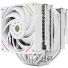 Кулер для процессора/ CPU Cooler Thermalright Royal Pretor 130 Ultra White (4-pin PWM, 158mm, Ni/Cu, 7x6mm, 1x120mm ARGB +1x130mm, 69CFM/81.88CFM, 27dBA/28.3dBA, 2150RPM/1750RPM, S: 1200, 1700, 1851, 115X, 2011, 2066, AM4, AM5, white) Thermalright