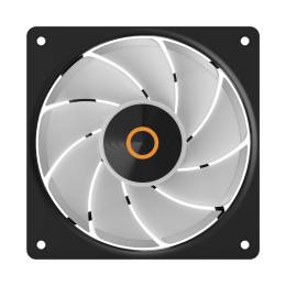 Кулер для корпуса/ Case Cooler Ocypus Gamma F12 Elite BK ARGB REVERSE BLADE (120x120x25mm, 4-pin PWM, ARGB, 56CFM, 26dBA, 1800RPM, Black)