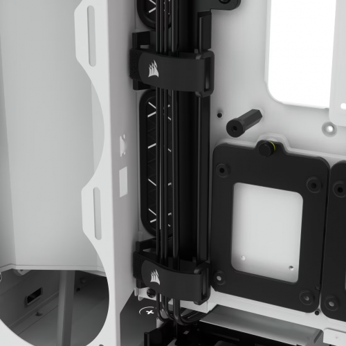 Корпус без блока питания/ Case Corsair iCUE 5000X RGB, Midi-Tower, TG, 3x120mm RGB, 2xUSB-A 3.2, 1xUSB 3.2 Type-C, E-ATX, ATX, mATX, mITX White Corsair