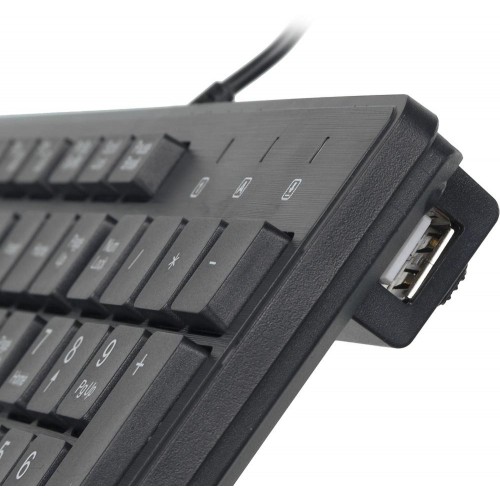 Клавиатура Оклик 520M2U USB Slim Multimedia черная с кабелем 1.6м - идеальный выбор для комфортной работы и игр