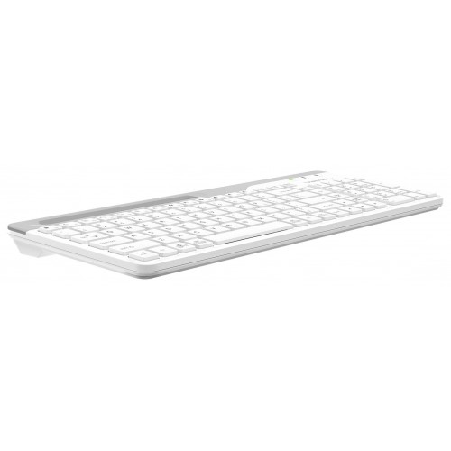 Клавиатура A4Tech FK25 белый/серый USB slim – идеальный выбор для комфортной работы и игр с кабелем 1.5м