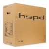 Корпус без блока питания/ Case HSPD F711, Panoramic Full Tower, Black, TG, 0.7 SPCC, 4x120mm ARGB (FN027) ATX, mATX, mITX 190/420/280mm 2x2.5", 2x3.5", 7xPCI 1xUSB-A 3.0, 1xUSB-C 445x235x475mm HSPD