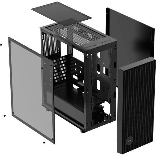 Корпус ПК Ocypus Gamma C70 BK ARGB - Midi-Tower с 4x120mm ARGB и USB 3.0 для ATX, mATX, mITX
