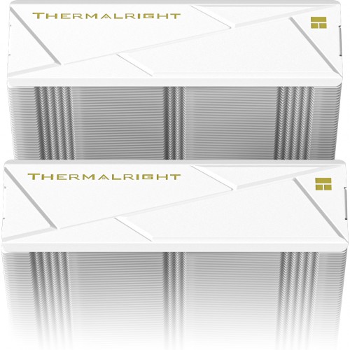 Кулер для процессора/ CPU Cooler Thermalright Royal Pretor 130 Ultra White (4-pin PWM, 158mm, Ni/Cu, 7x6mm, 1x120mm ARGB +1x130mm, 69CFM/81.88CFM, 27dBA/28.3dBA, 2150RPM/1750RPM, S: 1200, 1700, 1851, 115X, 2011, 2066, AM4, AM5, white) Thermalright