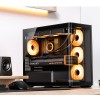 Корпус JONSBO D300 Mini-Tower без блока питания: стильный черный кейс для mATX и mITX с USB-A 3.2 и USB-C 3.2