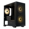 Корпус без блока питания/ Case HSPD M320, Mesh Mini-tower, Black, slide TG, 0.45 SPCC, 2x140mm ARGB (M11-140)+1x120mm ARGB (M11-120) mATX, mITX 160/340/184mm 2x2.5", 2x3.5", 4xPCI 2xUSB-A 3.0, 1xUSB-A 1.0 390x200x385mm