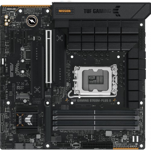 Купить материнскую плату Asus TUF GAMING B760M-PLUS II для Intel Soc-1700 с поддержкой DDR5, 2.5G LAN и 7.1 звуком