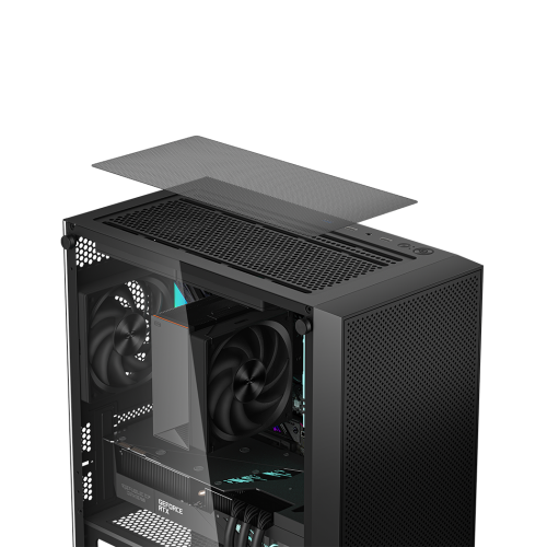 Корпус без блока питания/ Case PCCooler C3B310 BK, Mini-Tower, TG, Mesh, no fans, 2xUSB-A 2.0 + 1xUSB-A 3.0, mATX, mITX Black