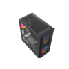Корпус ПК без блока питания/ Case SAMA S30 Black, Midi-Tower, TG, 2x140mm + 1x120mm ARGB, 1xUSB 3.0 + 1xUSB 3.1 Type-C, mATX, mITX Black SAMA