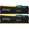 Купить оперативную память Kingston 64GB 6000MT/s DDR5 CL36 DIMM (2 шт) FURY Beast RGB для максимальной производительности компьютера