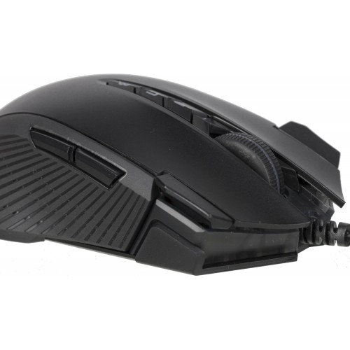 Купить игровую мышь A4Tech Bloody J90s черного цвета с оптическим сенсором 8000dpi и 12 кнопками - идеальный выбор для геймеров!