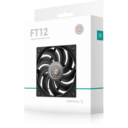 Вентилятор Deepcool FT12 120x120x25 мм черный 4-pin, 32 дБ - идеальное охлаждение для вашего корпуса
