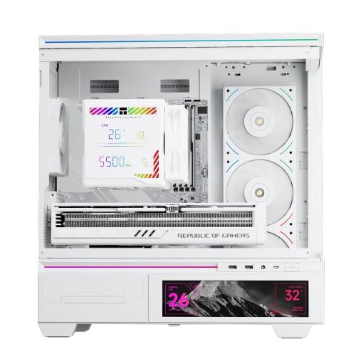 Кулер для процессора/ CPU Cooler Thermalright Peerless Assassin 140 Digital White (4-pin PWM, 165mm, Ni/Cu, 6x6mm, 1x120mm + 1x140mm, 82.CFM, 29.6dBA, 1850RPM, S: 1200, 1700, 1851, 115X, 2011, 2066, AM4, AM5, white)