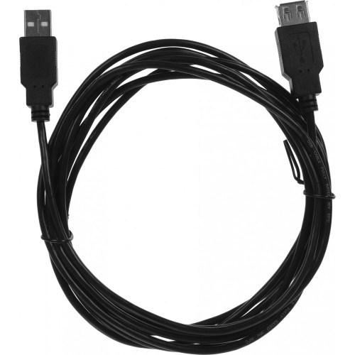 Кабель-удлинитель KingPrice KP-AmAf-v2-3м USB A(m) - USB A(f) черный для надежного подключения устройств