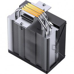 Кулер для процессора/ CPU Cooler JONSBO CB40 ARGB (225W, 4-pin PWM, 153.5mm, Al/Cu, 4x6mm, ARGB, 1x120mm, 77.07CFM, 35.4dBA, 1800RPM, S: 1851/1700/1200/115X, AM4/AM5 Black)