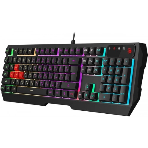 Клавиатура A4Tech Bloody B140N черный USB Multimedia for gamer LED (B140N) A4Tech