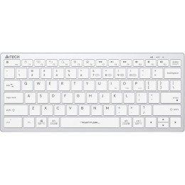 Клавиатура A4Tech FBX51C белый USB беспроводная BT/Radio slim Multimedia (FBX51C WHITE)