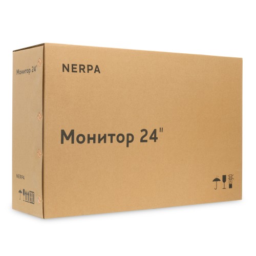 Монитор NERPA 24'' 1920x1080, IPS, 178/178, 5ms, 250cd/m2, 1000:1, 75Hz, DP/HDMI, no USB-A, LowBlueLight, extPWR, Black, 1y NERPA
