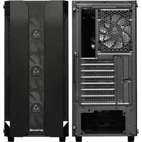 Корпус Chieftec Hunter GS-01B-OP черный ATX с поддержкой 4 вентиляторов 120/140 мм и USB 3.1