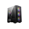 Корпус ПК без блока питания/ Case MSI MAG FORGE M100A, Mini-Tower, TG, 4x120mm ARGB, 2xUSB 2.0, 1xUSB 3.0, mATX, mITX Black
