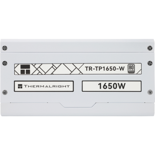 Блок питания 1650W/ Power Supply Thermalright, 1650W 80+ Platinum (ATX, 3.0, PCIe 5.0, Full modular, 1x24(20+4)pin 600mm, 4xCPU 8(4+4)pin, 9xPCIe*2 8(6+2)pin, 2x12VHPWR PCIe 5.0 12+4pin 650mm, 14xSATA, 5xMOLEX4pin, Active, 140x140mm, 170x150x86mm, OPP, OV
