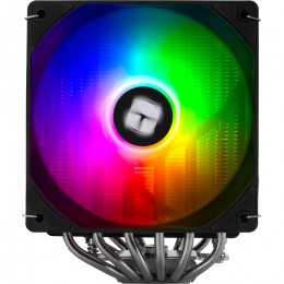 Кулер для процессора/ CPU Cooler Thermalright Peerless Assassin 120 Digital Black ARGB (4-pin PWM, LED temp., 162mm, Ni/Cu, 6x6mm, ARGB, 2x120mm, 88.89CFM, 25.6dBA, 1850RPM, S: 1851, 1700, 1200, 115X, AM5, AM4, black)