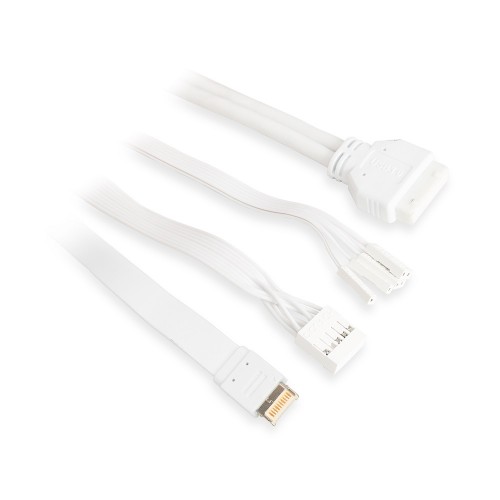 Корпус без блока питания/ Case HSPD M740, Mesh Mid Tower, White, TG, 0.6 SPCC, no fans, E-ATX, ATX, mATX, mITX, 170/400/200mm, 4x2.5", 2x3.5", 7xPCI, 1xUSB-A 3.0, 1xUSB-C 3.0, 460x218x450mm HSPD