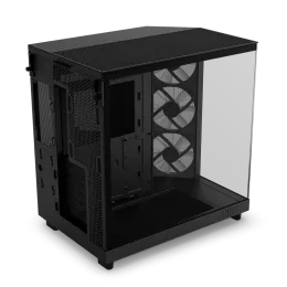 Корпус без блока питания/ Case NZXT H6 Flow RGB (2023), Midi-Tower, TG, 3x120mm RGB, 2xUSB-A 3.2 + 1xUSB-C 3.2, ATX, mATX, mITX Black