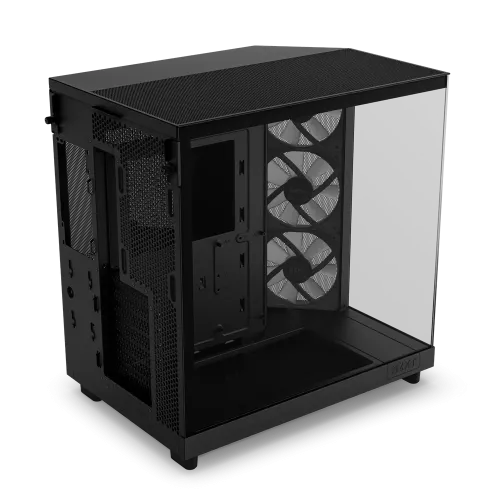 Корпус без блока питания/ Case NZXT H6 Flow RGB (2023), Midi-Tower, TG, 3x120mm RGB, 2xUSB-A 3.2 + 1xUSB-C 3.2, ATX, mATX, mITX Black NZXT