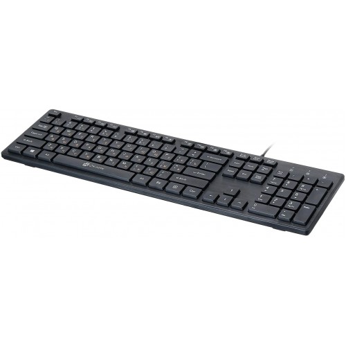 Клавиатура Оклик 520M2U USB Slim Multimedia черная с кабелем 1.6м - идеальный выбор для комфортной работы и игр
