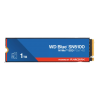 Твердотельные накопители/ WD SSD Blue SN5100, 1000GB, M.2(22x80mm), NVMe, PCIe 4.0 x4, TLC, R/W 5150/4900MB/s, TBW 600, DWPD 0.3 (12 мес.) WD