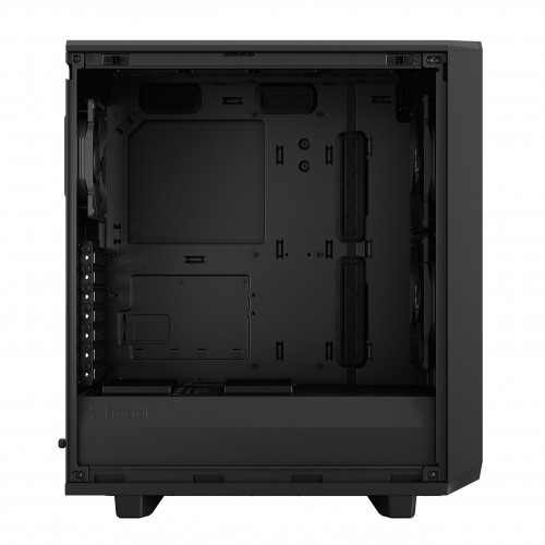 Корпус ПК без блока питания/ Case Fractal Design Meshify 2 Compact TG Dark Tint, Midi-Tower, 2x140mm + 1x120mm, 2xUSB-A 3.2 + 1xUSB 3.2 Type-C ATX, mATX, mITX Black Fractal Design