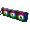 Система жидкостного охлаждения/ Water Cooling System Thermalright Core Vision 360 (360mm, LED, Black, ARGB/ Fans: 3x120mm, 72.37CFM, 27.7dBA, 2000RPM/ Pump height 66mm, Rad thickness 27mm/ S: 1700, 1200, 1851, 115X, 2011, 2066, AM5, AM4) Thermalright