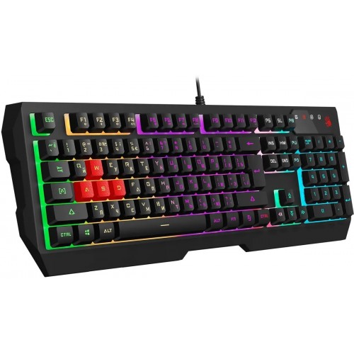 Клавиатура A4Tech Bloody B140N черный USB Multimedia for gamer LED (B140N) A4Tech