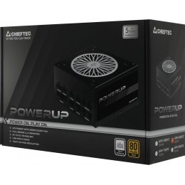 Блок питания Chieftec ATX 650W PowerUp GPX-650FC 80+ gold 24pin APFC 120mm fan 9xSATA Cab Manag RTL [GPX-650FC]