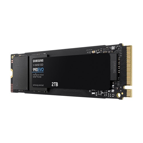 Купить Samsung SSD 990 EVO 2000GB - Высокоскоростной NVMe 2.0, PCIe 4.0, 5000/4200MB/s, Идеальный для Игровых ПК и Рабочих Станций