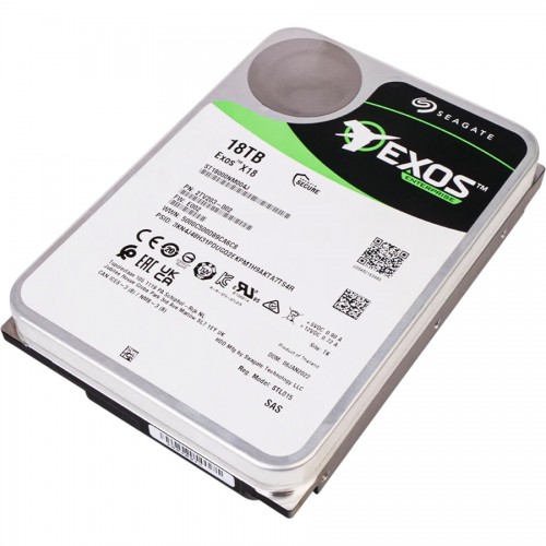 Жесткий диск/ HDD Seagate SAS 18Tb Exos X18 12Gb/s 7200 256Mb 1 year warranty