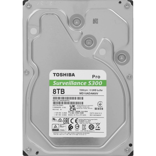 Жесткий диск Toshiba SATA3 8Tb для видеонаблюдения: высокая производительность и надежность