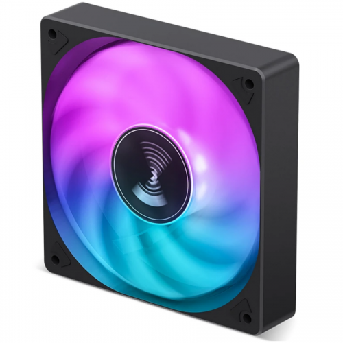 Кулер для корпуса/ Case Cooler JONSBO SL-120C (120x120x25mm, 4-pin PWM, FRGB, 59.48CFM, 32.0dBA, 1500RPM, Black) JONSBO