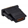 Переходник Buro HDMI (f) DVI-D (m) (HDMI-19FDVID-M_ADPT) черный
