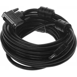 Кабель Buro HDMI (m) DVI-D (m) 10м (HDMI-19M-DVI-D-10M) феррит.кольца черный