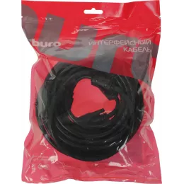 Кабель Buro HDMI (m) DVI-D (m) 10м (HDMI-19M-DVI-D-10M) феррит.кольца черный