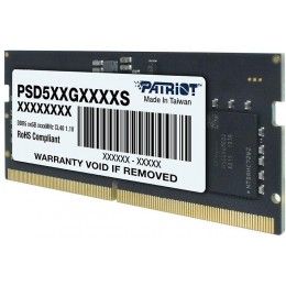 Оперативная память DDR5 16GB 4800MHz Patriot PSD516G480081S RTL PC5-38400 CL40 SO-DIMM 262-pin 1.1В dual rank Ret [PSD516G480081S]