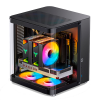 Купить корпус JONSBO TK-1 Black 2.0 для Mini-Tower: без блока питания, USB-A 3.2 и USB-C 3.2, совместимый с mATX и mITX