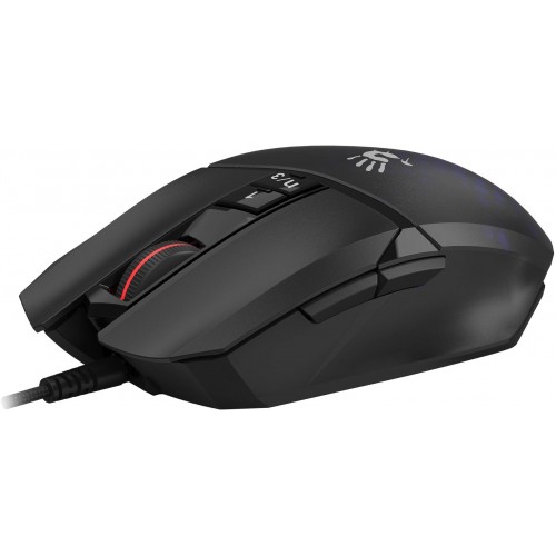 Купить оптическую мышь A4Tech Bloody W65 Max Mini черного цвета с 12000dpi и 9 кнопками – идеальный выбор для геймеров!